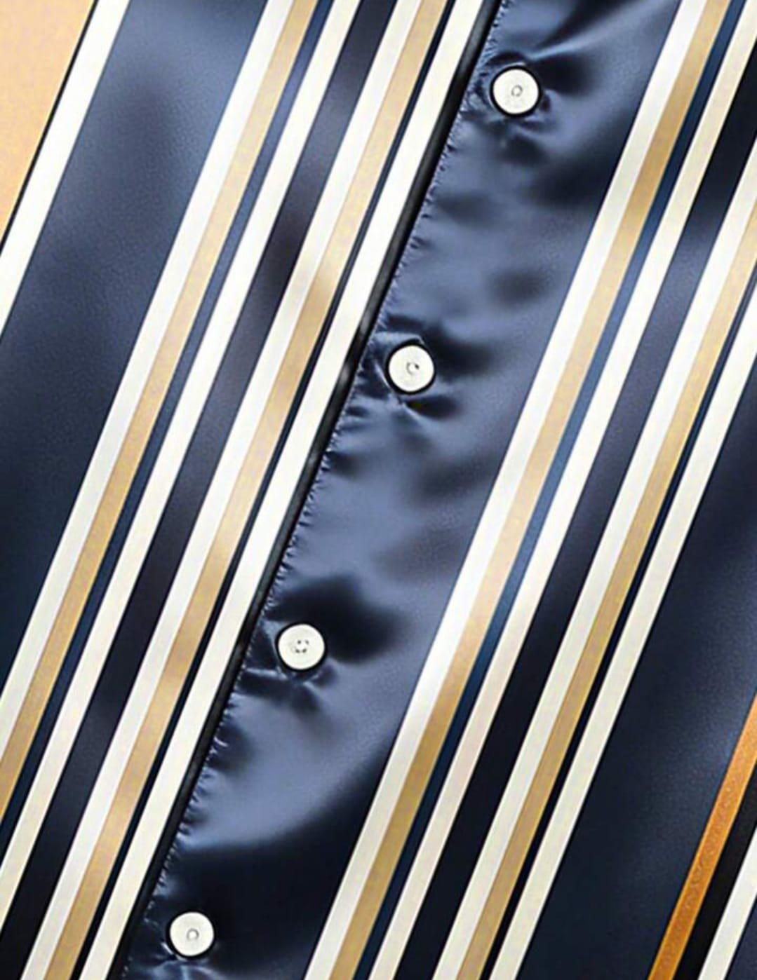 Men's Premium Satin Vertical Striped Half Sleeve Shirt